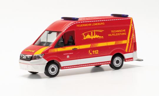 Herpa MAN TG-E Kasten Hochdach Feuerwehr Lüneburg 097093 