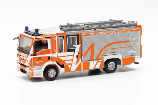 Herpa MAN TG-M CC Z-Cab Feuerwehr Wiesbaden 097581 