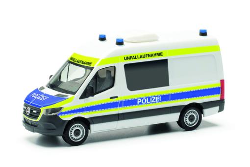 Herpa MB Sprinter 18 Halbbus HD Polizei NRW Unfallaufnahme 