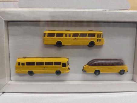 Wiking Set Postshop 1993 MB O 302 Büssing Bundespost 