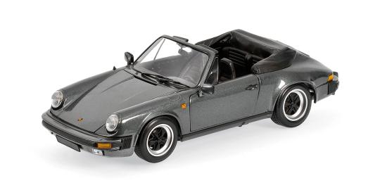 Minichamps 1:18 PORSCHE 911 CARRERA CABRIOLET - 1983 - GREY METALLIC 