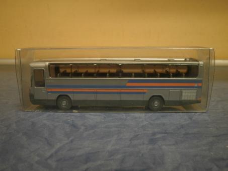 Wiking Reisebus MB O 303 silber blau-orange Streifen 