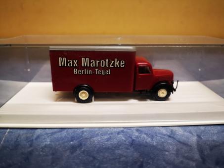 Brekina LKW Magirus 3500 Koffer Max Marotzke 