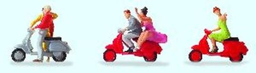 Preiser Vespa Fahrer 