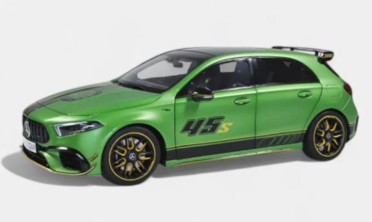 NZG 1:18 Mercedes-AMG A 45 S 4MATIC+ - green met. with decor 