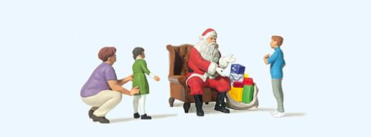 Preiser Weihnachtsmann im Sessel. Mut 10763 