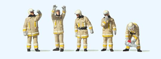 Preiser Feuerwehrmänner in moderner Einsatzkleidung 