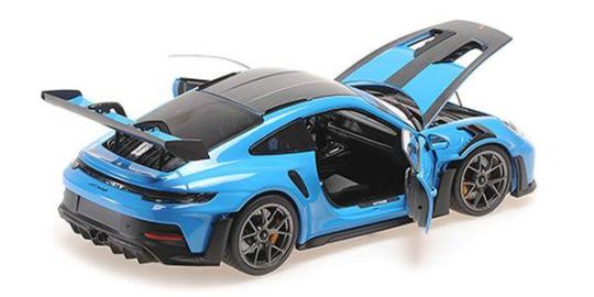 Minichamps 1:18 PORSCHE 911 (992) GT3 RS – 2024 – BLUE W/WEISSACH PACKAGE 