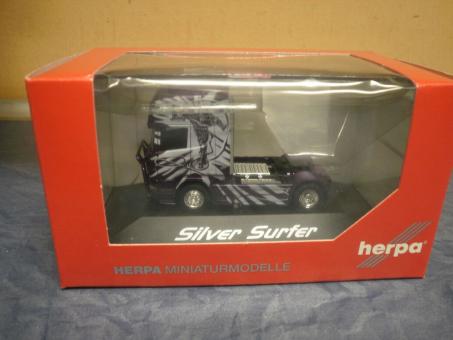 Herpa LKW Scania R Topl/Aerop SZM Silver Surf /ML Transporte 