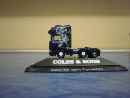 Herpa LKW Scania R Topl/Aerop 6x2 SZM Coles & Sons 110792 