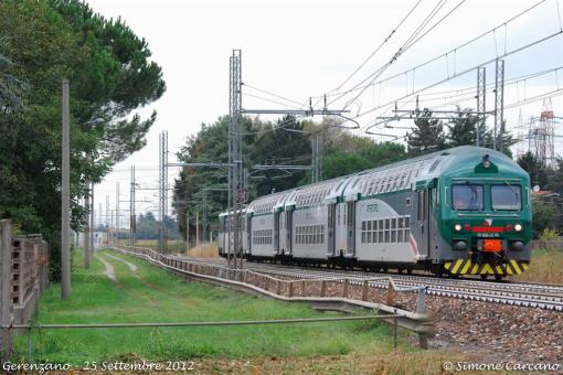 VI Train Set 3 carrozze 2P FNM Livrea grigio/verde illuminat 