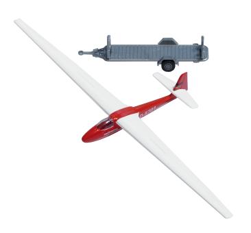 Busch Segelflugzeug mit Anhänger 