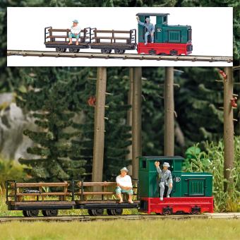 Busch Feldbahn Start-Set Personentransport 