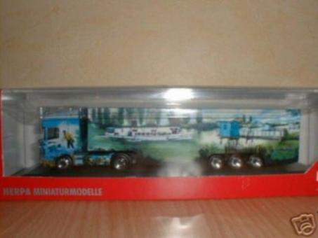 Herpa LKW Scania 4 Topl./Aerop. Kühl-KSZ Guy Guerin II 