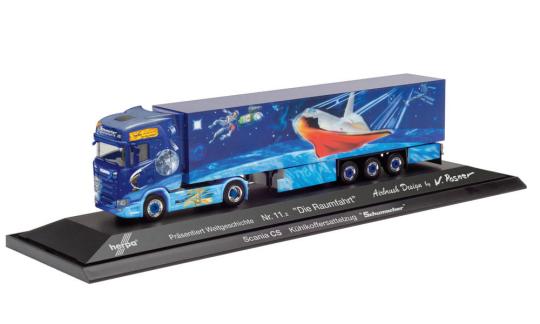 Herpa LKW Scania R Topl./Aerop. Kühl-KSZ Nr. 11/2 Raumfahrt 122078 