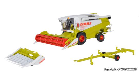 KIBRI H0 CLAAS Mähdrescher mit Schneid- und Maisgebiss 