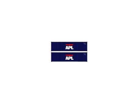 Pirata 2x 40\' Hi-Cube APL, blu, scritta bianca 