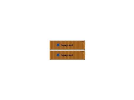 Pirata 2x 40' Hi-Cube Hapag Lloyd, giallo, scritta nera 