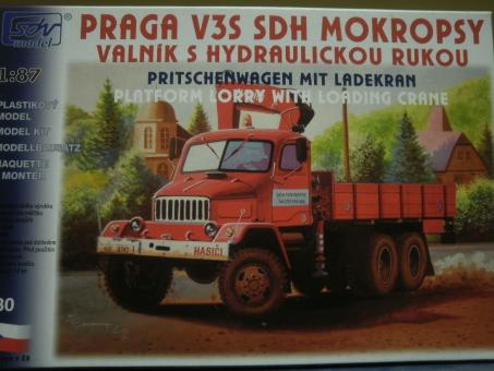 SDV Bausatz Praga V3S Pritschenwagen mit Ladekran 