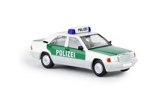 Brekina PKW MB 190 E Polizei Hamburg 13212 