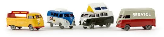 Brekina Set Die Halbstarken mit vier 4 VW-Bulli-Modelle 
