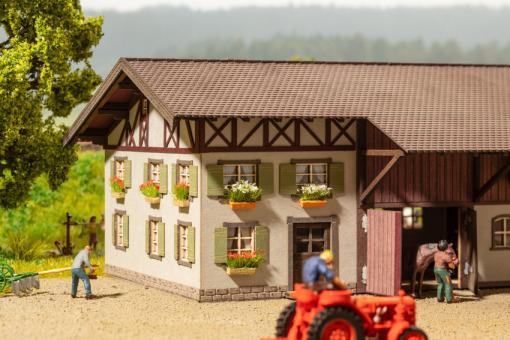 NOCH Blumenkästen blühend rot, weiß und gelb 