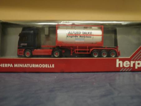 Herpa LKW MB Actros L/Aerop. Tank-Cont-SZ Alfred Talke 