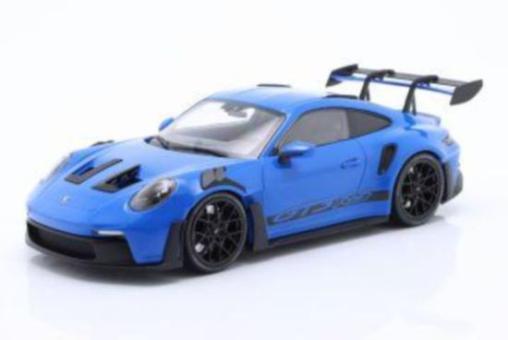 Minichamps 1:18 Porsche 911 (992) GT3 RS (2023) - blue / black rims 