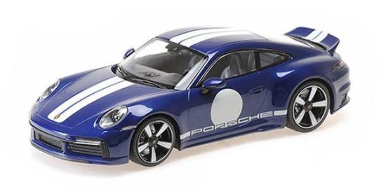 Minichamps 1:18 PORSCHE 911 (992) SPORT CLASSIC – 2022 – BLU 