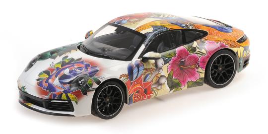 Minichamps 1:18 PORSCHE 911 CARRERA 4S - 2019 - FLOWER DESIGN 155067329 