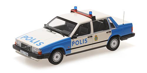 Minichamps 1:18 VOLVO 740 GL - 1986 - POLIS SWEDEN 