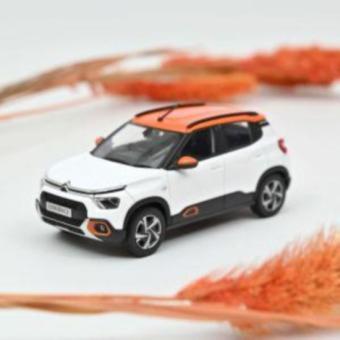 NOREV 1:43 Citroën C3 (Indian market) 2021 - White & Orange 