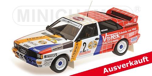 Minichamps 1:18 Audi Quattro A2 AUDI SPORT - BLOMQVIST/CEDERBERG WINNERS SANYO R 