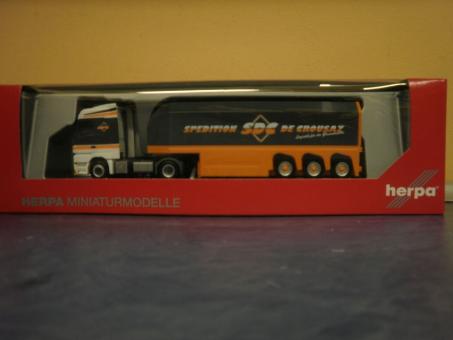 Herpa LKW MB Actros MP3 L Innenlader-SZ Interliner De Crousa 