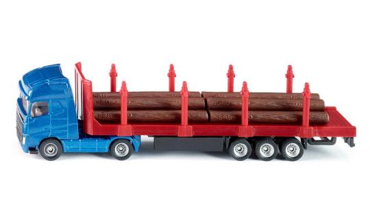 Siku LKW Volvo FH4 Holztransporter blau-rot 