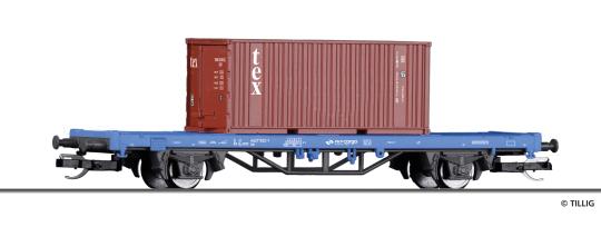 START-Containertragwagen Lgs  PKP Cargo, beladen mit einem 20‘-Container, Ep. VI 