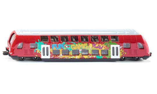 Siku 1:87 Doppelstock-Zug Mit Grafitti 