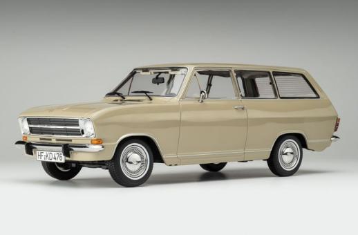 Touring Modellcars 1:18 Opel Kadett B Caravan (1972) - sierra beige / red interi 