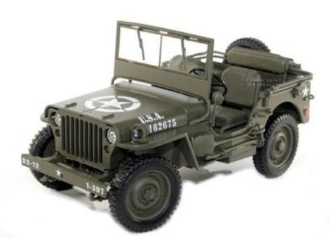 Welly 1:18  Willys Jeep US Army 18055 