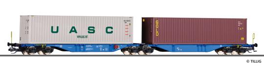 Tillig Containertragwagen NACCO 40‘-Cont UASC GOLD Ep. VI 