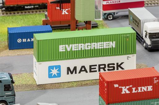 Faller 40' Hi-Cube Container EVERGREEN 