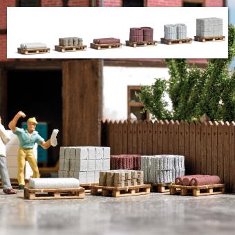 Busch Paletten mit Baumaterial 