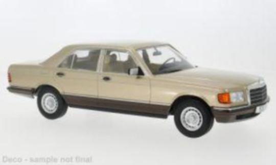 MCG 1:18 Mercedes S-Klasse (W126), beige, 1979 