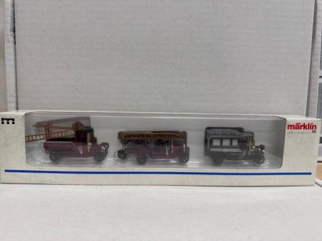 Märklin 3er Set Oldtimer Einsatzfahrzeuge 