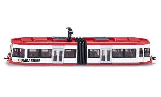 SIKU 1:87 Straßenbahn Bombardier rot-weß 