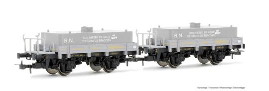 Electrotren 2-tlg. Set Flachwagen RENFE m Wassertanks, Ep. III E19041 