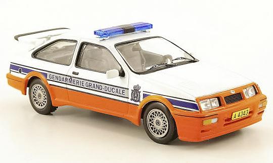 Brekina PKW Ford Sierra Cosworth Polizei Luxembourg (LUX) 
