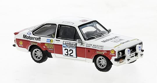 Brekina PKW Ford Escort RS1800 Motorcraft v. B.Waldegard, RAC 76, 3.Platz 19583 