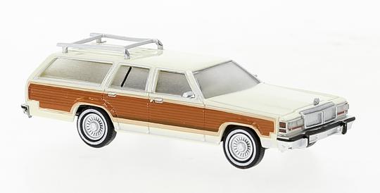 Brekina PKW Ford LTD Country Squire elfenbein 19626 