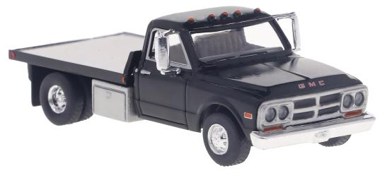 Brekina PKW GMC Sierra Grande platform truck, black 19669 